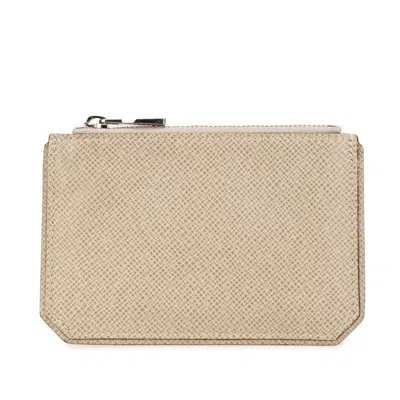 Pre-owned Louis Vuitton Beige Leather Coin Purse/coin Case () In Sand