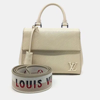 Pre-owned Louis Vuitton Beige Leather Epi Cluny Mini Bag