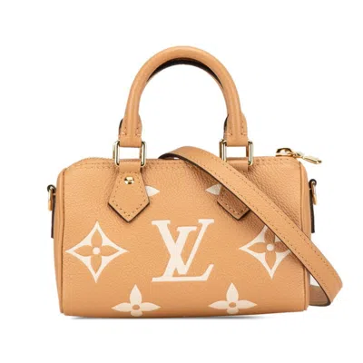 Pre-owned Louis Vuitton Beige Leather Handbag Shoulder Bag ()