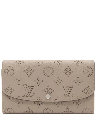 Pre-owned Louis Vuitton Beige Leather Iris Nm Wallet (authentic Pre-loved)
