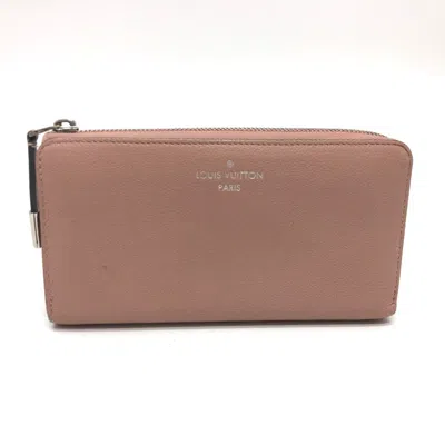 Pre-owned Louis Vuitton Beige Leather Long Wallet (bi-fold) ()