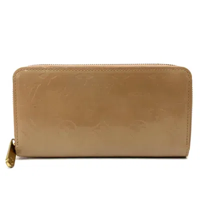 Pre-owned Louis Vuitton Beige Leather Long Wallet (bi-fold) ()