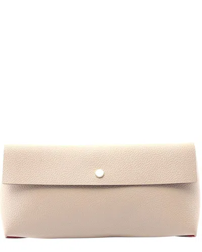Pre-owned Louis Vuitton Beige Leather Pochette Rivette Gm (authentic Pre-loved)
