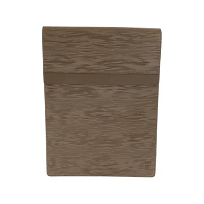 Pre-owned Louis Vuitton Beige Leather Pochette Shoulder Bag () In Sand