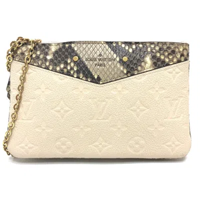 Pre-owned Louis Vuitton Beige Leather Shoulder Bag ()