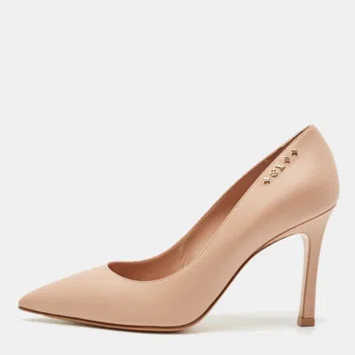 Pre-owned Louis Vuitton Beige Leather Urban Twist Pumps Size 38.5