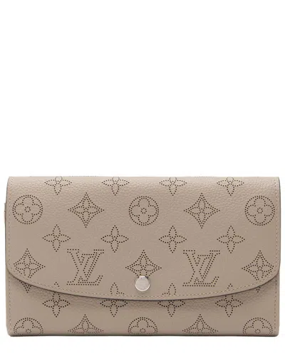 Louis Vuitton Beige Mahina Leather Iris Nm Wallet (authentic Pre-loved)