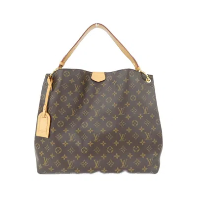 Pre-owned Louis Vuitton Beige Marron Coated Canvas Shoulder Bag ()