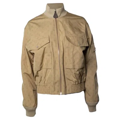 Pre-owned Louis Vuitton , Beige Monogram Bomber In Brown