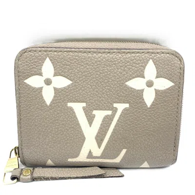Pre-owned Louis Vuitton Beige Monogram Empreinte Coin Purse/coin Case () In Sand