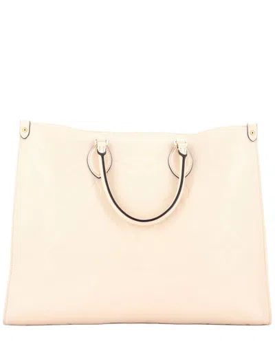 Louis Vuitton Beige Monogram Empreinte Giant Onthego Gm (authentic Pre-loved)