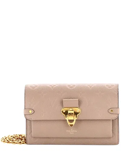 Louis Vuitton Beige Monogram Empreinte Leather Vavin Chain Wallet Nm  (authentic Pre-loved)