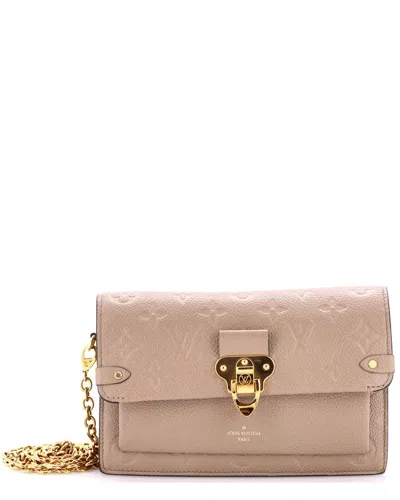 Louis Vuitton Beige Monogram Empreinte Leather Vavin Chain Wallet Nm  (authentic Pre-loved)