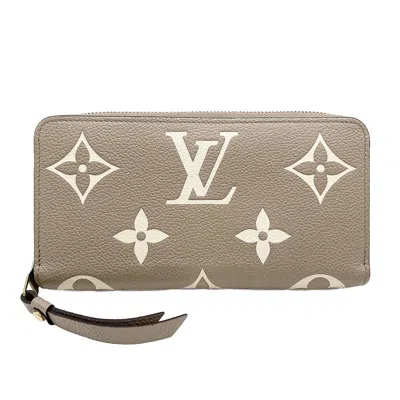 Pre-owned Louis Vuitton Beige Monogram Empreinte Long Wallet (bi-fold) ()