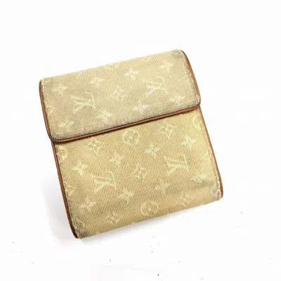 Pre-owned Louis Vuitton Beige Monogram Mini Wallet (tri-fold) ()