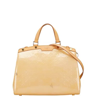 Pre-owned Louis Vuitton Beige Monogram Rose Angelique Patent Leather Handbag Shoulder Bag ()