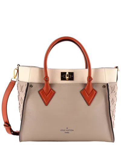 Louis Vuitton Beige Monogram Tuffetage Leather On My Side Mm (authentic Pre-  Loved)