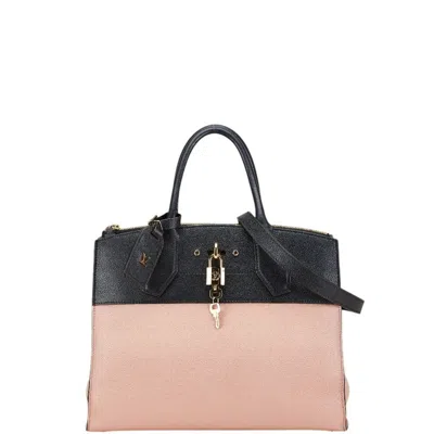 Pre-owned Louis Vuitton Beige Noir Vanilla Leather Handbag Shoulder Bag ()