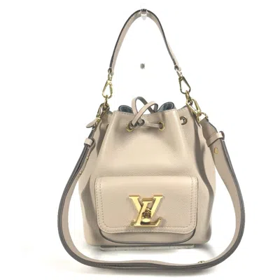Pre-owned Louis Vuitton Beige Sand Leather Handbag Shoulder Bag ()
