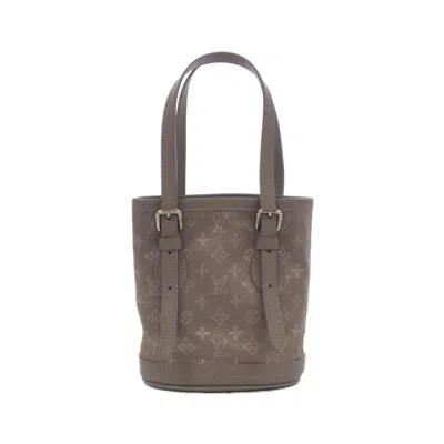 Pre-owned Louis Vuitton Beige Satin Tote Bag ()