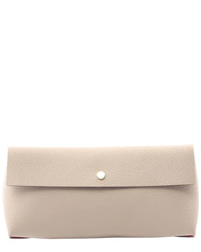 Pre-owned Louis Vuitton Beige Taurillon Leather Pochette Rivette Gm (authentic Pre-  Loved)