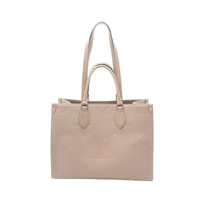 Pre-owned Louis Vuitton Beige Tourterelle Monogram Empreinte Tote Bag ()