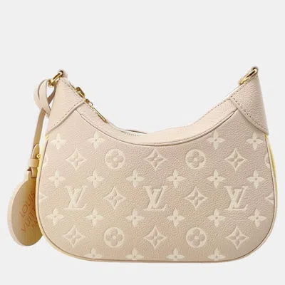 Pre-owned Louis Vuitton Beige/pink/yellow Monogram Empreinte "spring In The City" Bagatelle Nm Bag