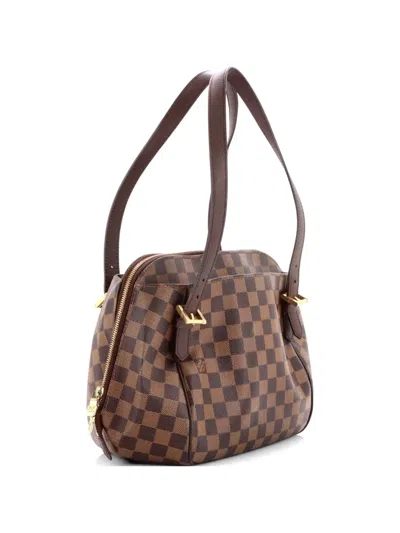 Pre-owned Louis Vuitton Belem Handbag Damier Mm Shoulder Bag In Brown