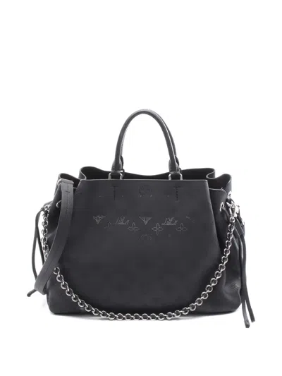 Pre-owned Louis Vuitton Bella Mahina Handbag In Black