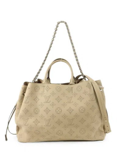 Pre-owned Louis Vuitton Bella Mahina Tote Bag In Neutral