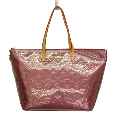 Pre-owned Louis Vuitton Bellevue Patent Leather Tote Bag () In Purple