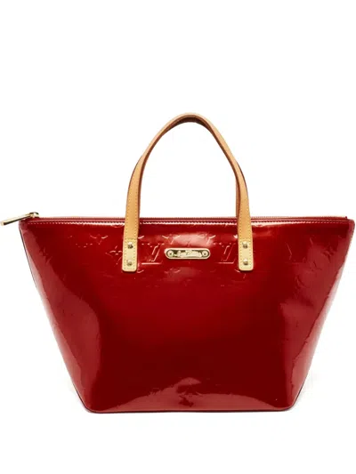 Pre-owned Louis Vuitton Bellevue Pm Tote Bag In Red