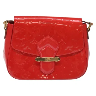 Pre-owned Louis Vuitton Bellflower Red Patent Leather Shoulder Bag ()