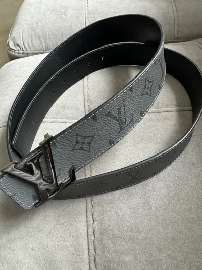 Pre-owned Louis Vuitton Belt Sizes & Condition In Photos By Tape Measu In Bad Ass