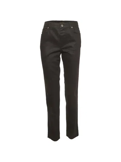 Pre-owned Louis Vuitton Belt-loop Skinny Jeans In Black