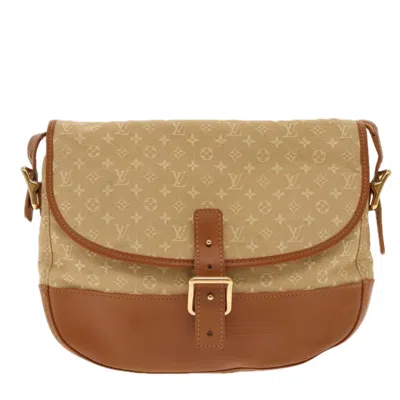 Pre-owned Louis Vuitton Berangere Canvas Shoulder Bag () In Beige