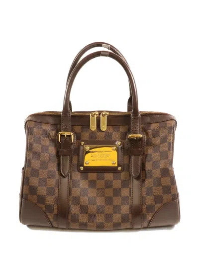 Pre-owned Louis Vuitton Berkeley Damier Ebene Tote Bag In Brown