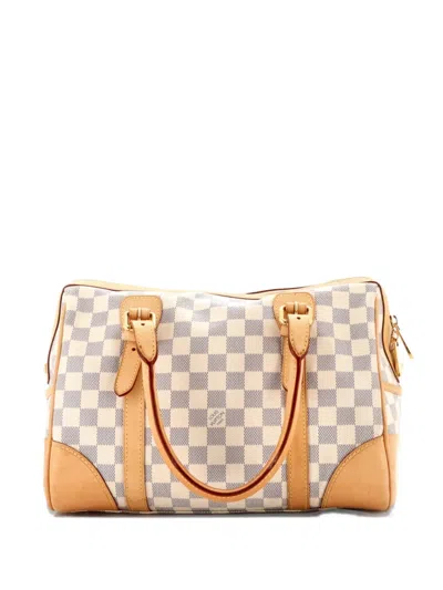 Pre-owned Louis Vuitton Berkeley Handbag Damier Shoulder Bag In White