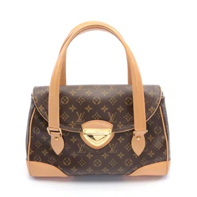 Pre-owned Louis Vuitton Beverly Gm Monogram Shoulder Bag Pvc Leather Brown