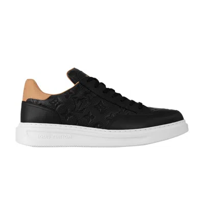 Pre-owned Louis Vuitton Beverly Hills Sneaker 'black Brown Monogram Embossed'