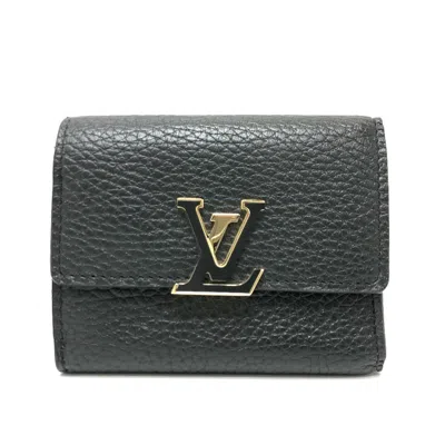 Pre-owned Louis Vuitton Bicolor Black Noir Pink Leather Coin Purse/coin Case ()