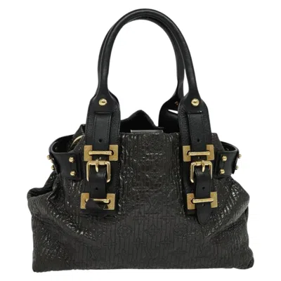 Pre-owned Louis Vuitton Biker Black Leather Tote Bag ()