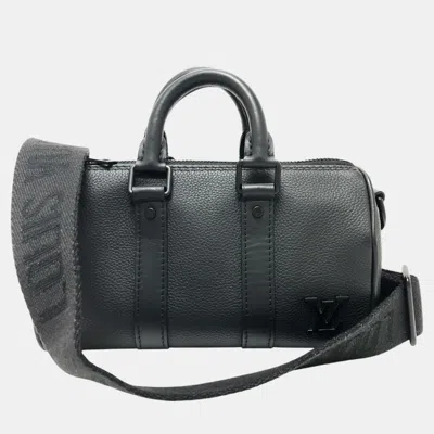 Pre-owned Louis Vuitton Black Aerogram Mini Duffle Bag