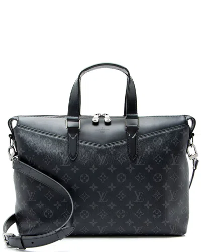 Pre-owned Louis Vuitton Black & Grey Coated Canvas & Leather Explorer (authentic Pre-  Loved)
