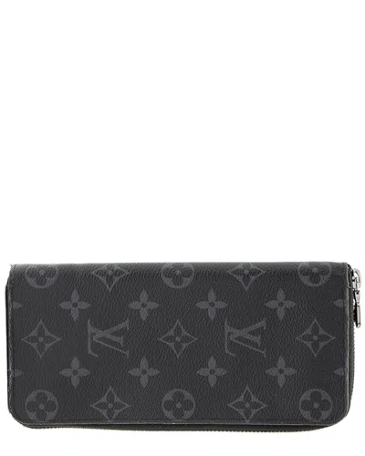 Louis Vuitton Black & Grey Coated Canvas Vertical Zippy Wallet (authentic Pre-  Loved)