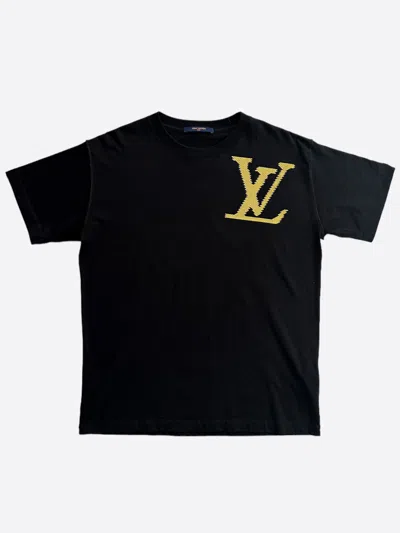 Pre-owned Louis Vuitton Black & Yellow oz Brick Road Logo T-shirt