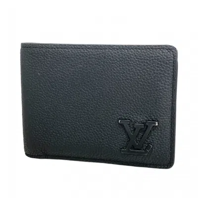 Pre-owned Louis Vuitton Black Bill Wallet (bi-fold) ()