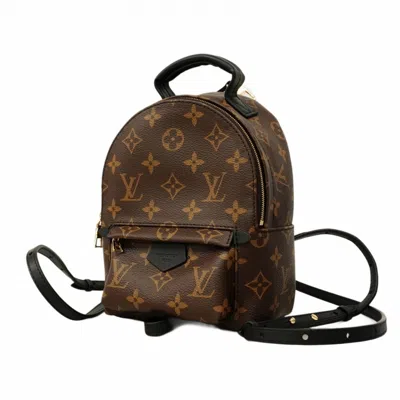 Pre-owned Louis Vuitton Black Brown Backpack () In Multi
