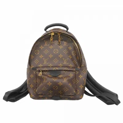 Pre-owned Louis Vuitton Black Brown Backpack () In Multi