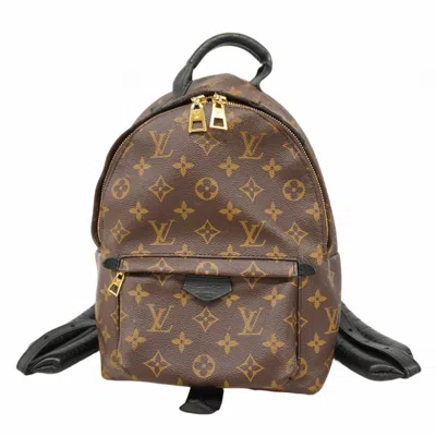 Pre-owned Louis Vuitton Black Brown Backpack () In Multi